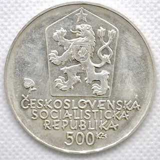 Stříbrná mince 500 Kčs LUDOVÍT ŠTÚR