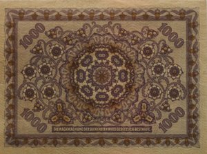 Bankovka 1000 KRONEN 1922