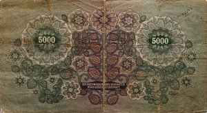 Bankovka 5000 KRONEN 1922