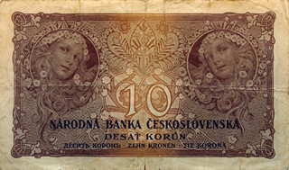 Bankovka 10 KORUN ČESKOSLOVENSKO 1927