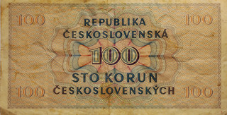 Bankovka 100 KORUN ČESKOSLOVENSKÝCH 1945