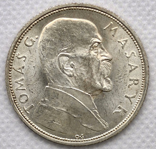 Stříbrná mince 10 Kč TOMÁŠ G. MASARYK 1928