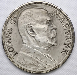 Velká pamětní stříbrná medaile T. G. MASARYK původní etue 1935
