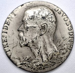 Úmrtní velká, vzácná medaile T.G. MASARYK – IN MEMORIAM 1937