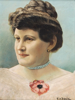 František Xaver Diblík - Portrét dívky