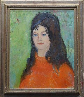 ŠAFRÁNEK Jan (1910-1981) - Děvče v oranžovém svetříku