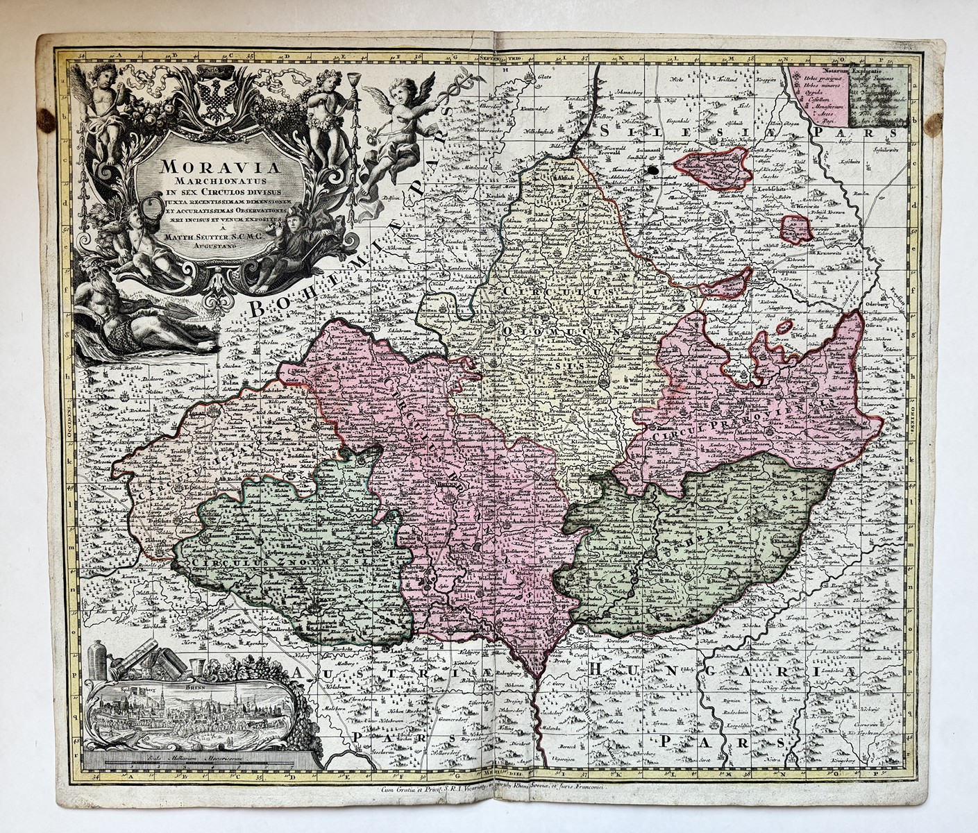 Matthäus Seutter, 1678 - 1757 - MORAVIA MARCHIONATUS