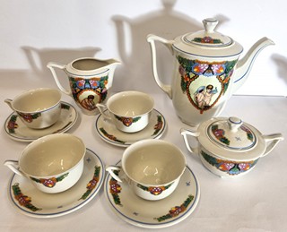 Podhrázský Václav - Porcelánový ručně malovaný servis na kávu