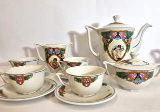 Podhrázský Václav - Porcelánový ručně malovaný servis na kávu