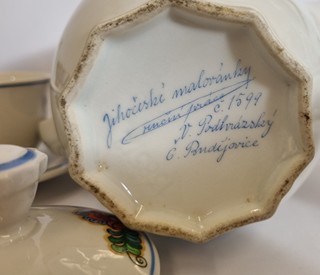 Podhrázský Václav - Porcelánový ručně malovaný servis na kávu