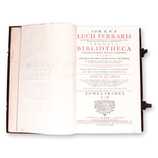 FERRARIS, Lucius (1687-1763): Prompta bibliotheca canonica I.+II.
