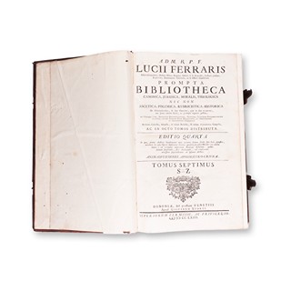 FERRARIS, Lucius (1687-1763): Prompta bibliotheca canonica VII.+VIII.