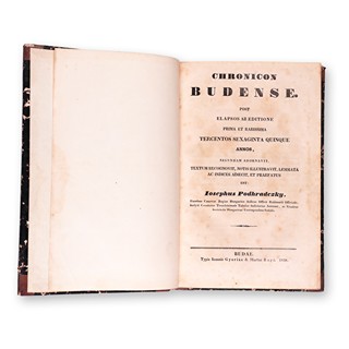 PODHRADSZKY, Iosephus (1795-1870): Chronicon Budense