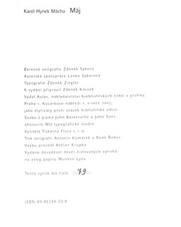 Zdeněk Sýkora (1920 - 2011) - Karel Hynek Mácha Máj