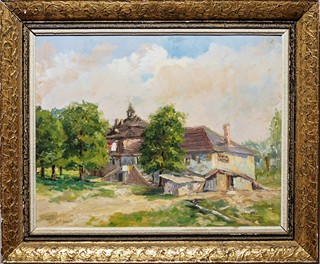 Josef Olexa (1901 - 1983) - Hofmanka, radnice z 12. století v Libni u Bulovky
