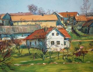 František Kaván (1866 - 1941) - Březka u Libuně