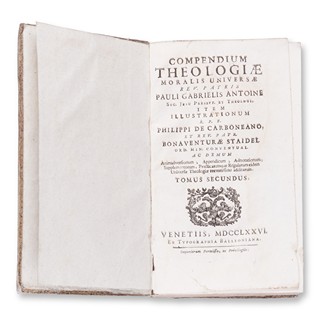 ANTOINE, Paul-Gabriel (1678-1743): Compendium theol. moralis universae II.