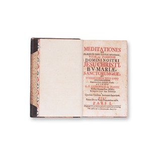 DE PONTE, Ludovico (1460-1520): Meditationes de praecipouis I.