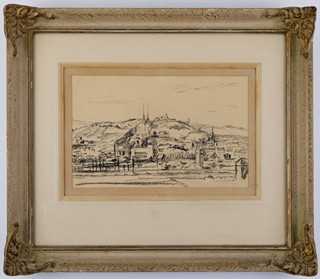 František Bílkovský (1909 - 1998) - DVOJICE KRESEB Z BRNA