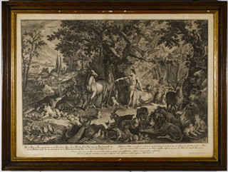 Johann Elias Ridinger (1698 - 1767) - `DEN ALS GOTT DER HERR GEMACHET HATTE ...SO SOLLTEN SIE HEISSEN.`