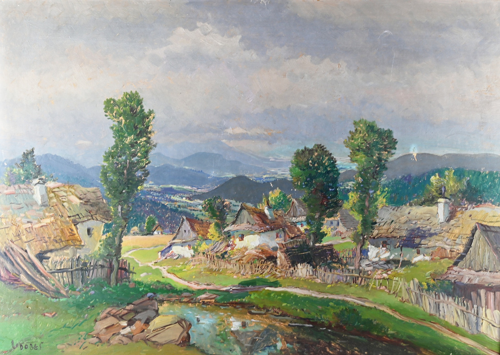 Ludvík Dobeš (1914-1979) - Horská vesnice