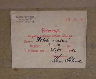 Karel Schadt (1888 - 1955) - Potok v zimě