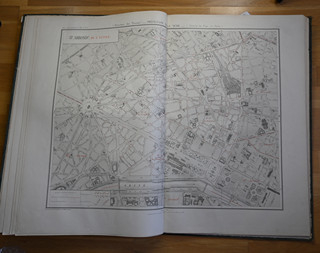 Ville de Paris-atlas Municipal des Vingt Arrondissements-mapy ulic Paříže
