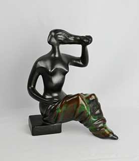 Jitka Forejtová (1923-1996) - Sedící dívka, Retro soška