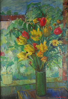 František Bukáček (1910 - 1988) - Tulipány