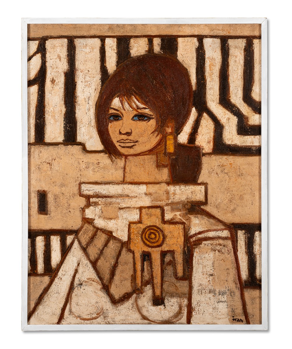 Ivan Sedliský (1926 - 1999) - Bílý portrét