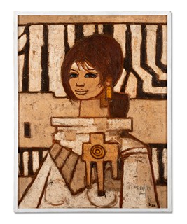 Ivan Sedliský (1926 - 1999) - Bílý portrét