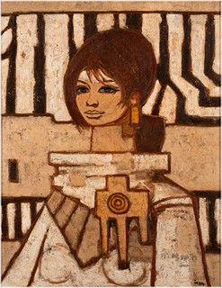 Ivan Sedliský (1926 - 1999) - Bílý portrét