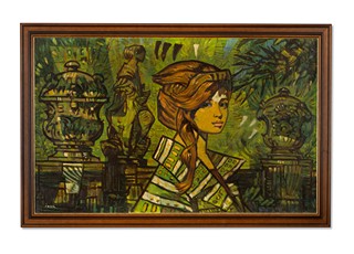 Ivan Sedliský (1926 - 1999) - Dívka v zelené zahradě