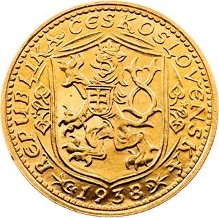 ČR, Svatováclavský dukát 1938 RRR!