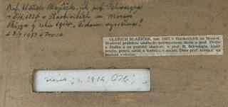 Oldřich Blažíček (1887 - 1953) - Oráč na poli