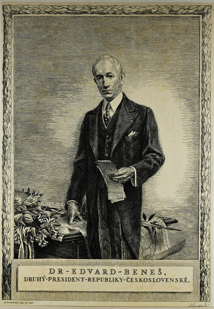 Max Švabinský (1873-1962) - Edvard Beneš