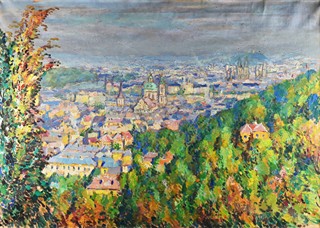 Stanislav Feikl ( 1883-1933) - Praha ze zahrady...