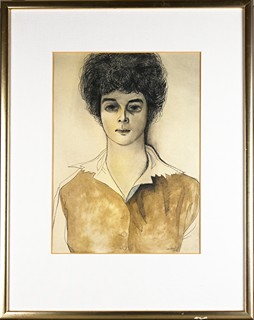 Ota Janeček (1919-1996) - Portrét Jany Hlaváčové