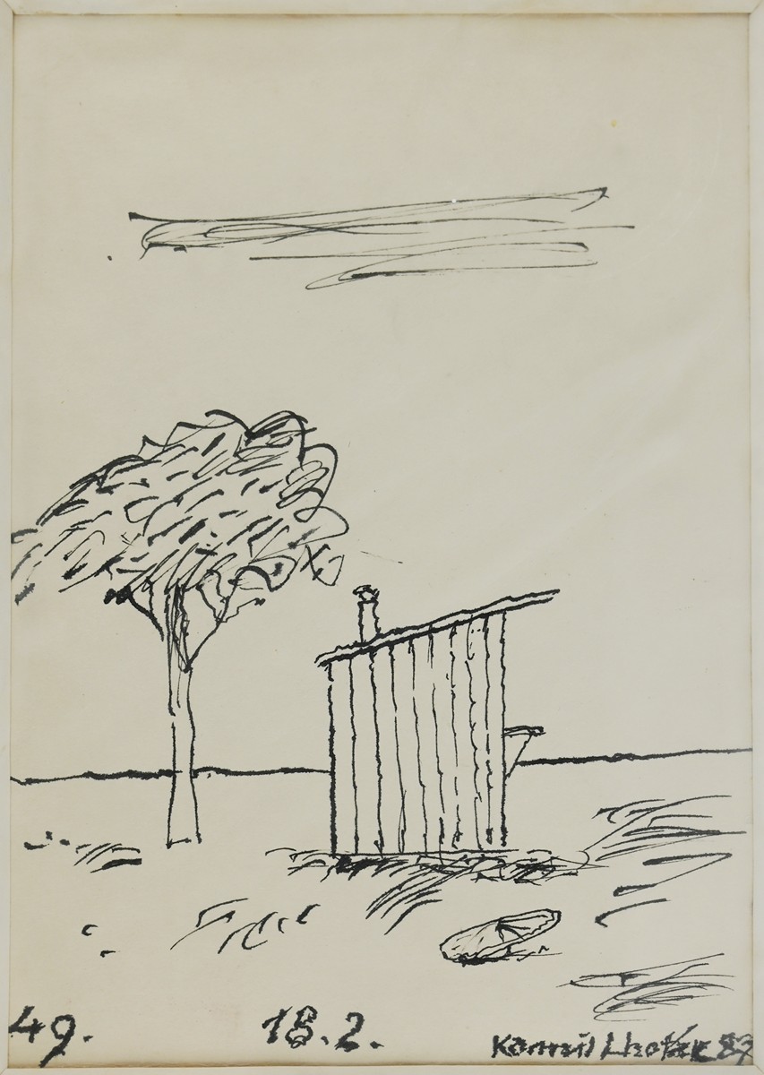 Kamil Lhoták (1912 - 1990) - Domek u letiště