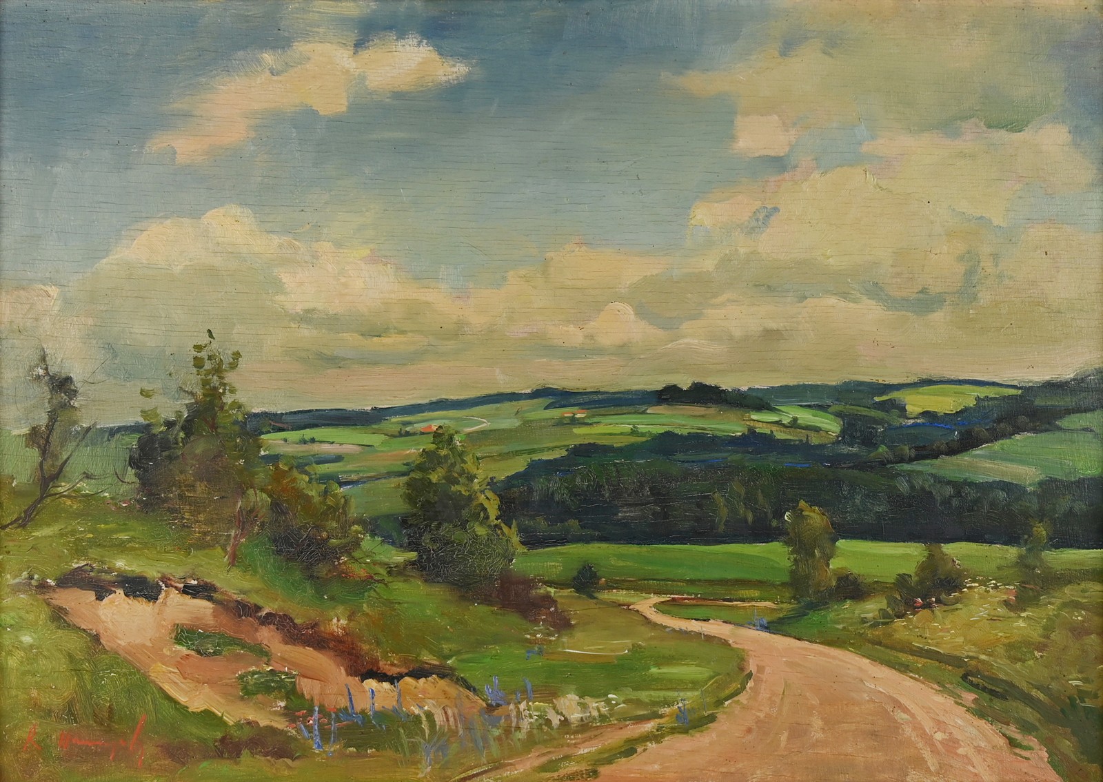 Rudolf Hanych (1906-1994) - Cesta Vysočinou