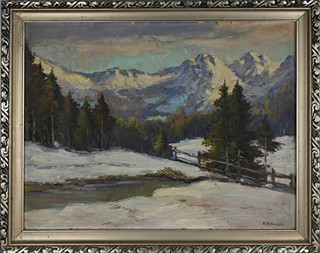 R. Petrovský - Horská zimní krajina