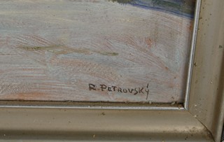 R. Petrovský - Horská zimní krajina
