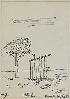 Kamil Lhoták (1912 - 1990) - Domek u letiště