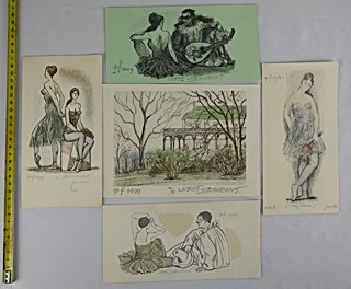 Luboš Synecký (1925) - Soubor 5 grafik