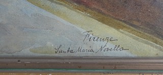 Anna Roškotová (1883-1967) - Nádvoří v kláštěře Santa Maria Novella ve Florencii