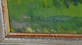 Božena Vohánková (1881-1957) - Vesnická idyla