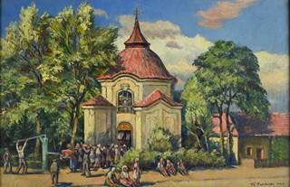 František Xaver Procházka (1887-1950) - U kostela