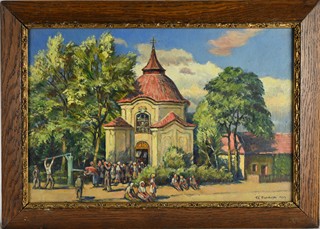 František Xaver Procházka (1887-1950) - U kostela