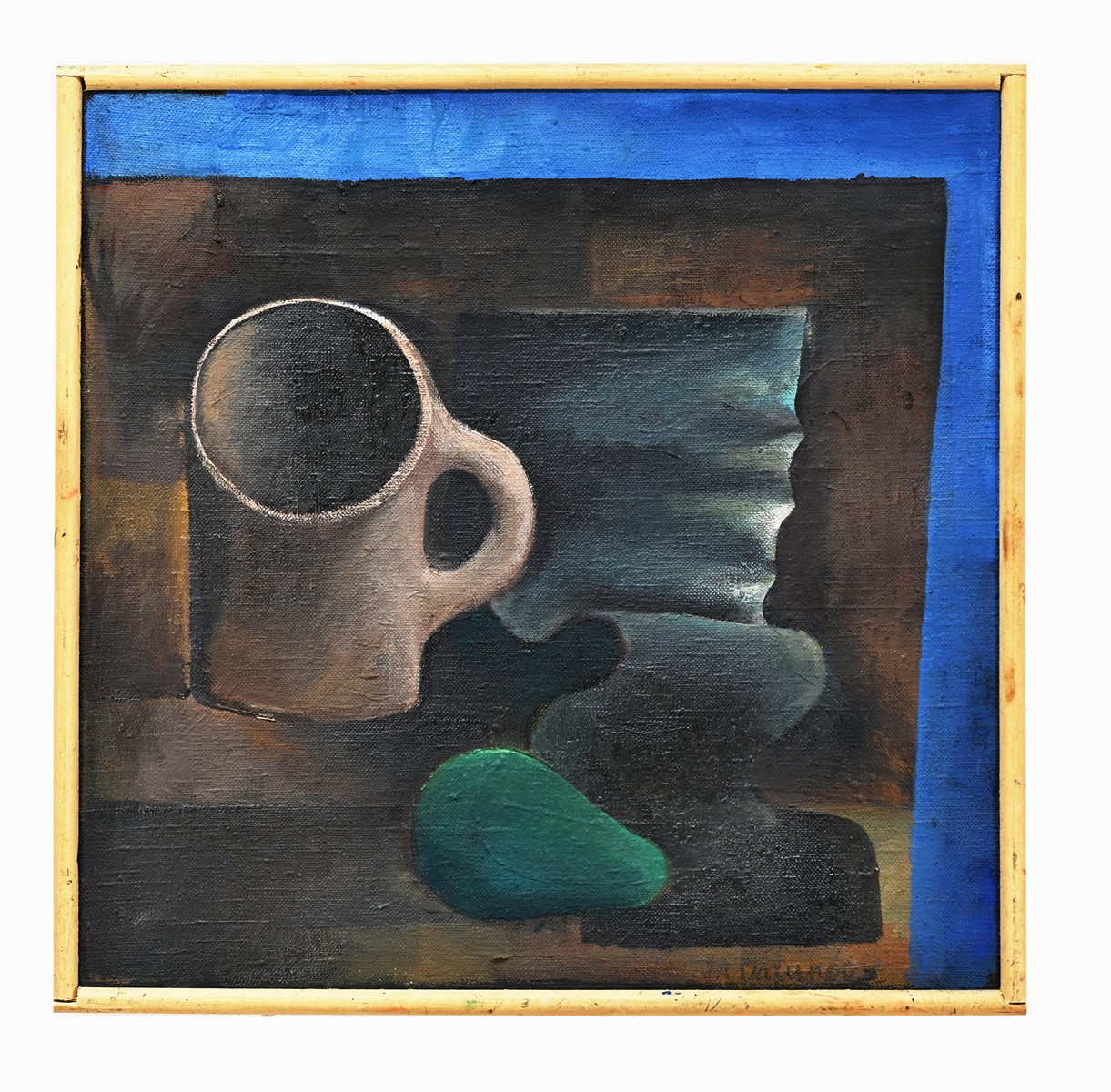 Miroslav Chlupáč (1920 - 2008) - Zátiší se zelenou drapérií