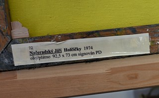 Jiří Načeradský (1939 - 2014) - Dvě holčičky (oboustranný obraz)